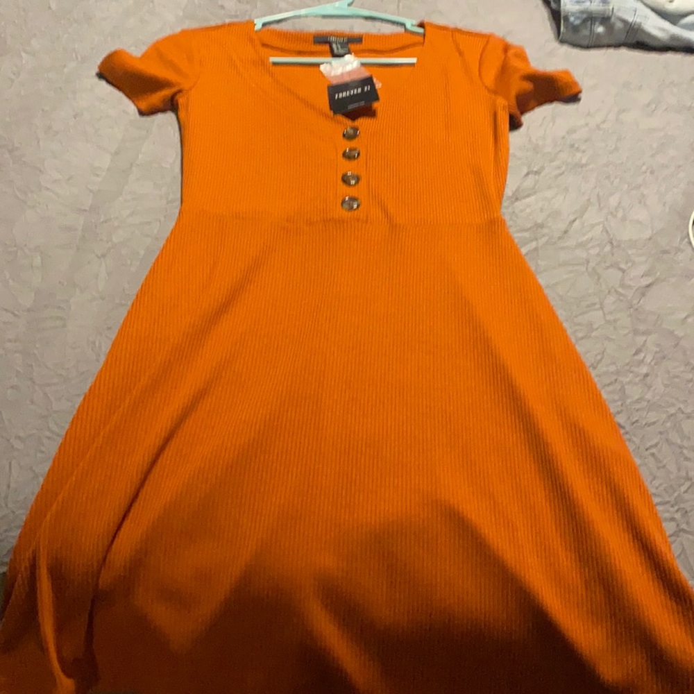 Orange summer dress